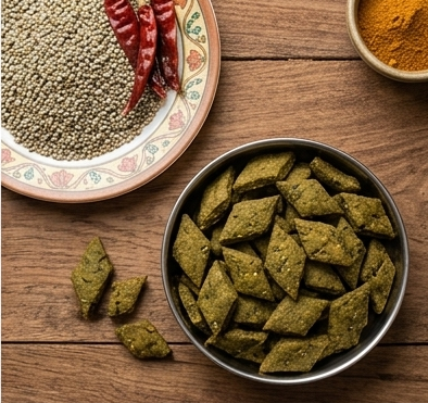 Bajra Methi Sakkarpara